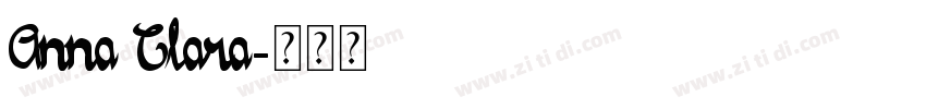 Anna Clara字体转换